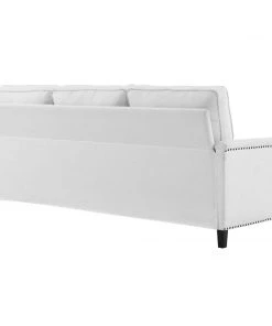 Modway Ashton Upholstered Fabric Sectional Sofa White Sectionals