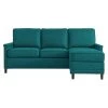Modway Sectionals Ashton Upholstered Fabric Sectional Sofa In Teal