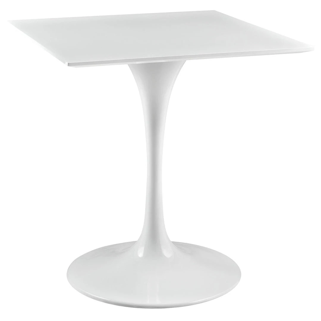 Modway Lippa 28" Square Wood Top Dining Table White Dining Tables 6 Modway Lippa 28" Square Wood Top Dining Table White Dining Tables