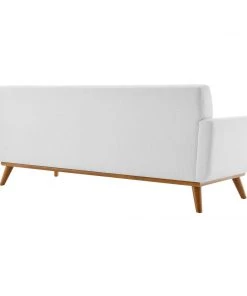 Modway Engage Upholstered Fabric Sofa White SOFAS