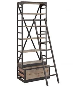 Modway Velocity Wood Bookshelf Brown