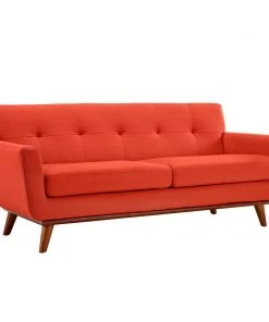 Modway Engage Armchair And Loveseat Set Of 2 Atomic Red