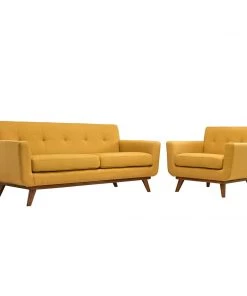 Modway Engage Armchair And Loveseat Set Of 2 Citrus