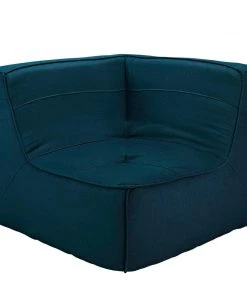 Modway Sectionals Align Upholstered Fabric Corner Sofa Azure