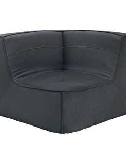 Modway Align Upholstered Fabric Corner Sofa Charcoal 9 Modway Align Upholstered Fabric Corner Sofa Charcoal
