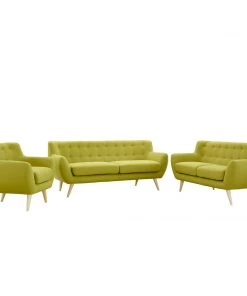 Modway Remark 3 Piece Living Room Set Wheat Living Room Sets