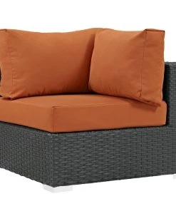 Modway Sojourn Outdoor Patio Sunbrella® Corner Canvas Tuscan