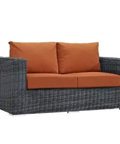 Modway Summon Outdoor Patio Sunbrella® Loveseat Canvas Tuscan