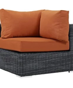 Modway Summon Outdoor Patio Sunbrella® Corner Canvas Tuscan