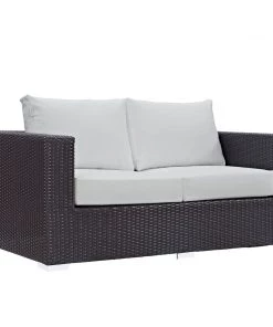 Modway Convene Outdoor Patio Loveseat Espresso White Outdoor Loveseats 11 Modway Convene Outdoor Patio Loveseat Espresso White Outdoor Loveseats