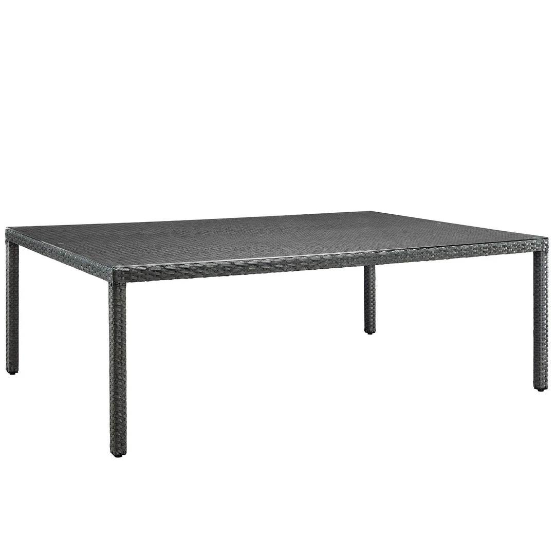 Modway Outdoor Tables Sojourn 90" Outdoor Patio Dining Table Chocolate 3 Modway Outdoor Tables Sojourn 90" Outdoor Patio Dining Table Chocolate