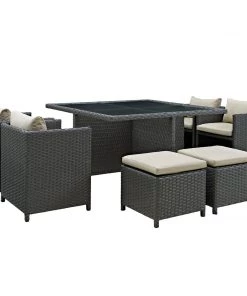 Modway Outdoor Dining Sets Sojourn 9 Piece Outdoor Patio Sunbrella® Dining Set 11 Modway Outdoor Dining Sets Sojourn 9 Piece Outdoor Patio Sunbrella® Dining Set