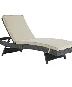 Modway Lounge Chair Outdoor Sojourn Outdoor Patio Sunbrella® Chaise Antique Canvas Beige 11 Modway Lounge Chair Outdoor Sojourn Outdoor Patio Sunbrella® Chaise Antique Canvas Beige