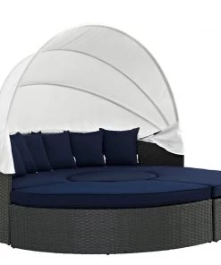 Modway Sojourn Outdoor Patio Sunbrella® Daybed Canvas Navy 11 Modway Sojourn Outdoor Patio Sunbrella® Daybed Canvas Navy