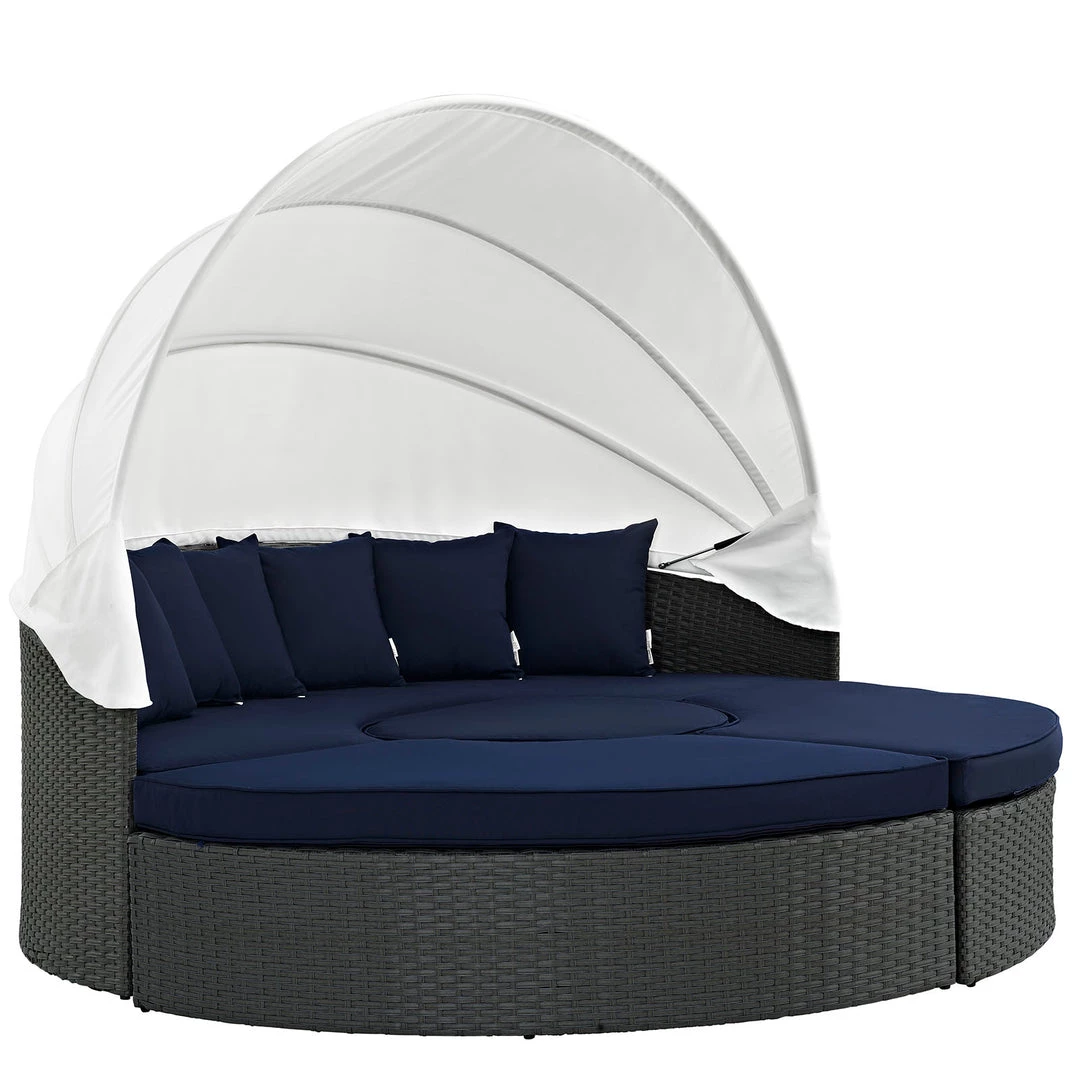 Modway Sojourn Outdoor Patio Sunbrella® Daybed Canvas Navy 6 Modway Sojourn Outdoor Patio Sunbrella® Daybed Canvas Navy