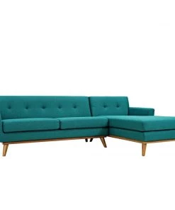 Modway Engage Right-Facing Sectional Sofa Teal