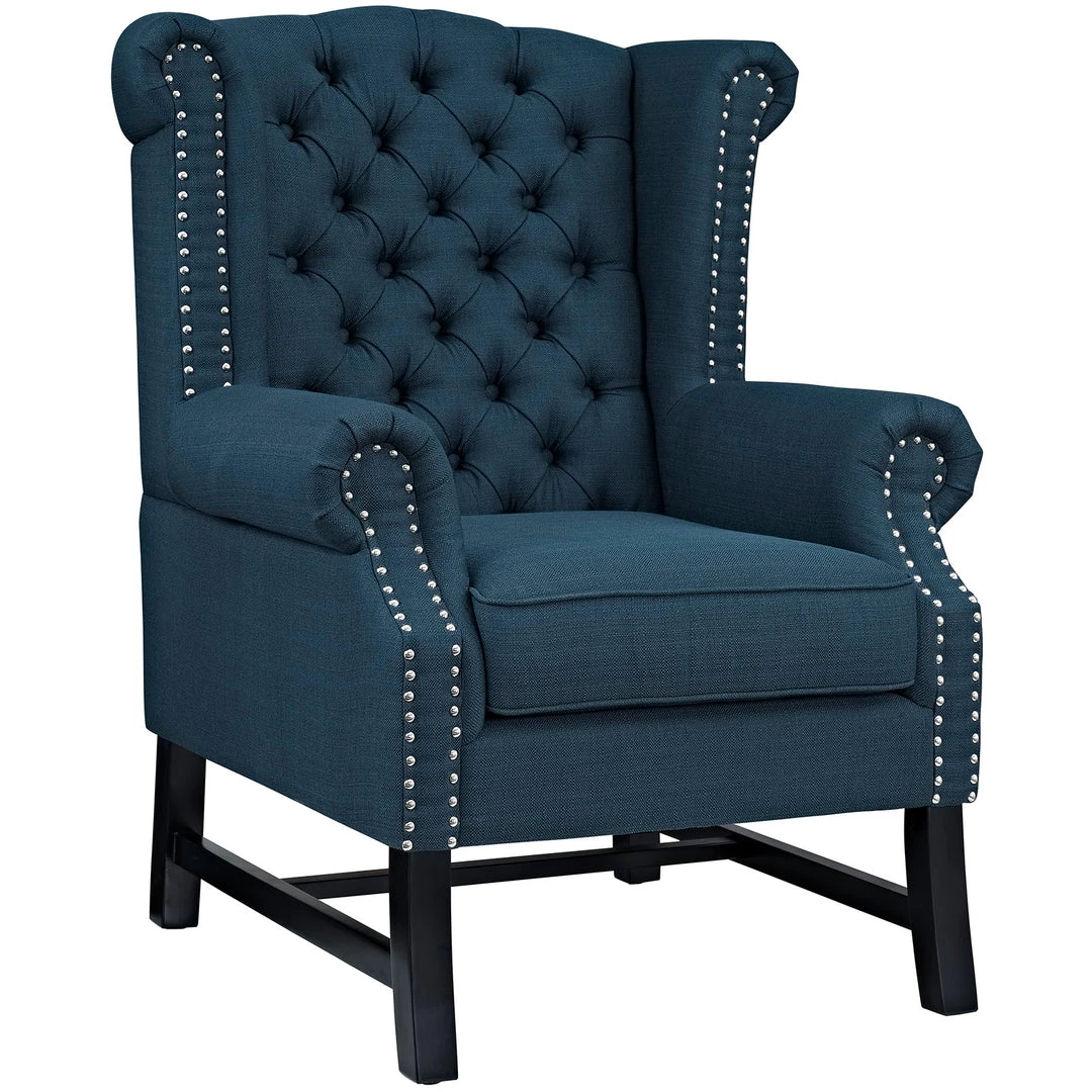 Modway Steer Upholstered Fabric Armchair Azure Armchairs 5 Modway Steer Upholstered Fabric Armchair Azure Armchairs