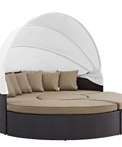 Modway Outdoor Daybeds Convene Canopy Outdoor Patio Daybed Espresso Mocha 13 Modway Outdoor Daybeds Convene Canopy Outdoor Patio Daybed Espresso Mocha