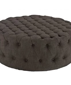Modway Amour Upholstered Fabric Ottoman Brown 11 Modway Amour Upholstered Fabric Ottoman Brown