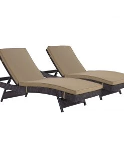 Modway Lounge Chair Outdoor Convene Chaise Outdoor Patio Set Of 2 Espresso Mocha 9 Modway Lounge Chair Outdoor Convene Chaise Outdoor Patio Set Of 2 Espresso Mocha
