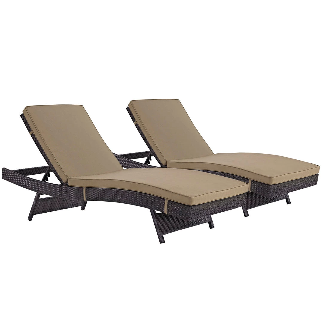 Modway Lounge Chair Outdoor Convene Chaise Outdoor Patio Set Of 2 Espresso Mocha 5 Modway Lounge Chair Outdoor Convene Chaise Outdoor Patio Set Of 2 Espresso Mocha