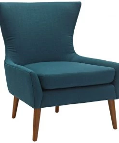 Modway Keen Upholstered Fabric Armchair Azure Armchairs