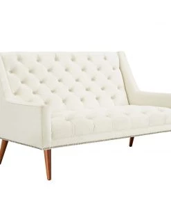 Modway Peruse Performance Velvet Loveseat Ivory 9 Modway Peruse Performance Velvet Loveseat Ivory
