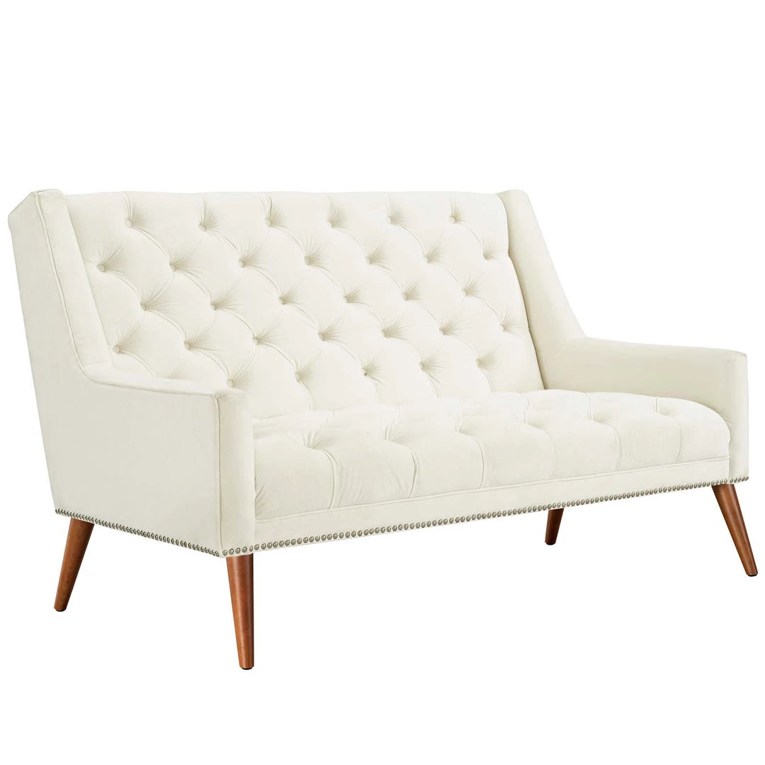 Modway Peruse Performance Velvet Loveseat Ivory 5 Modway Peruse Performance Velvet Loveseat Ivory