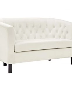 Modway Prospect Performance Velvet Loveseat Ivory