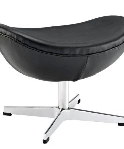 Modway Glove Leather Ottoman Black Ottomans