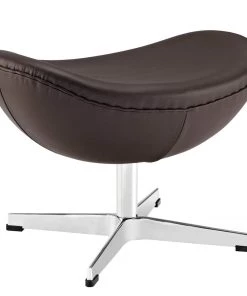 Modway Glove Leather Ottoman Brown Ottomans