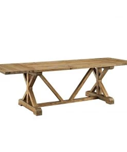 Modway Den Extendable Wood Dining Table Brown Dining Tables