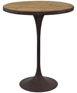 Modway Tables Drive Wood Bar Table Brown