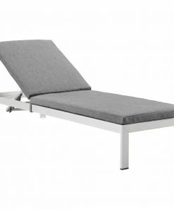 Modway Shore Outdoor Patio Aluminum Chaise With Cushions Silver Gray Lounge Chair Outdoor 11 Modway Shore Outdoor Patio Aluminum Chaise With Cushions Silver Gray Lounge Chair Outdoor
