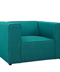 Modway Mingle Upholstered Fabric Armchair Teal