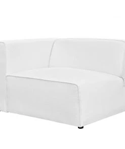 Modway Sectionals Mingle Fabric Left-Facing Sofa White