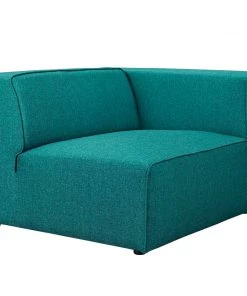 Modway Mingle Fabric Right-Facing Sofa Teal