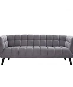 Modway Bestow Performance Velvet Sofa Gray