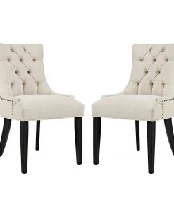 Modway Dining Chairs Regent Dining Side Chair Fabric Set Of 2 Beige 11 Modway Dining Chairs Regent Dining Side Chair Fabric Set Of 2 Beige