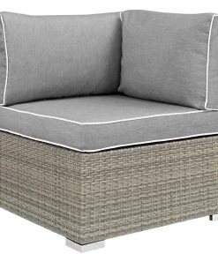 Modway Repose Outdoor Patio Corner Light Gray Gray