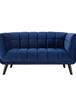 Modway Living Room Sets Bestow 2 Piece Performance Velvet Loveseat And Armchair Set Navy