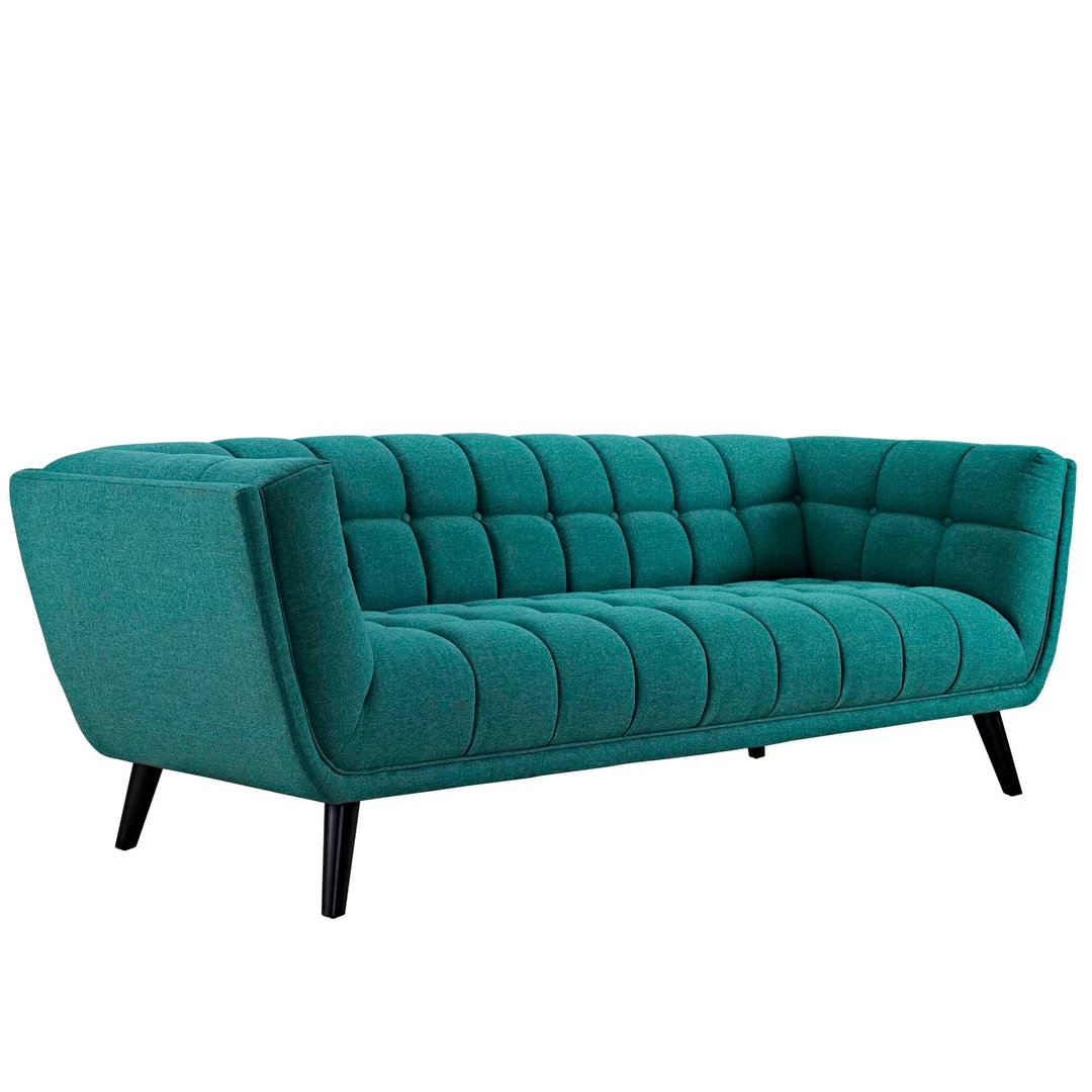 Modway Bestow 2 Piece Upholstered Fabric Sofa And Loveseat Set Teal 2 Modway Bestow 2 Piece Upholstered Fabric Sofa And Loveseat Set Teal