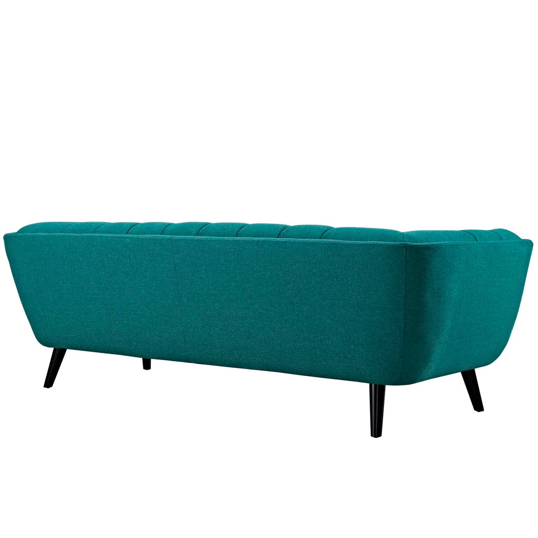 Modway Bestow 2 Piece Upholstered Fabric Sofa And Loveseat Set Teal 3 Modway Bestow 2 Piece Upholstered Fabric Sofa And Loveseat Set Teal
