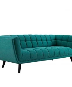 Modway Bestow 2 Piece Upholstered Fabric Sofa And Armchair Set Teal