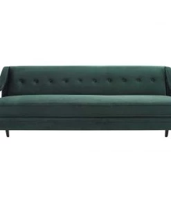 Modway Concur Button Tufted Performance Velvet Sofa Green