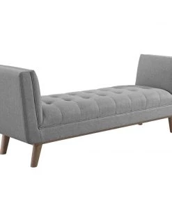 Modway Loft Leather Bench Cream White 15 Modway Loft Leather Bench Cream White