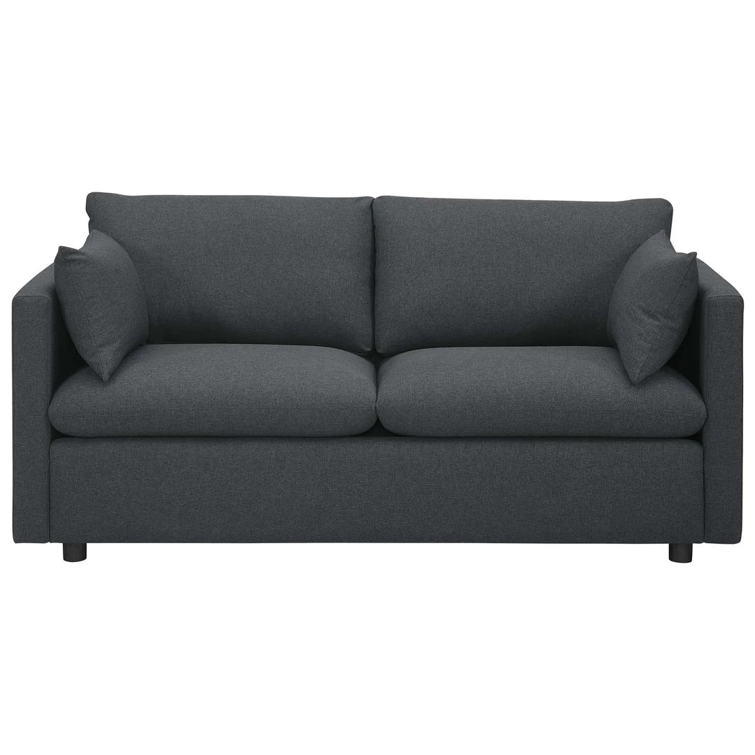 Modway Activate Upholstered Fabric Sofa Gray 10 Modway Activate Upholstered Fabric Sofa Gray