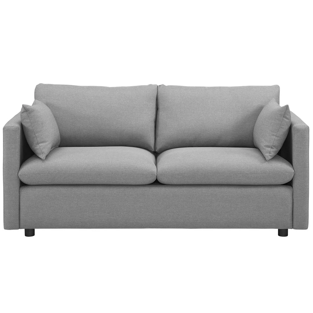 Modway Activate Upholstered Fabric Sofa Light Gray 9 Modway Activate Upholstered Fabric Sofa Light Gray