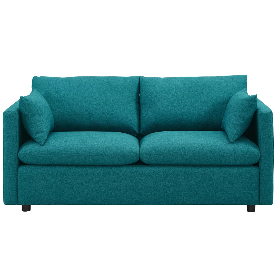 Modway Activate Upholstered Fabric Sofa Teal 9 Modway Activate Upholstered Fabric Sofa Teal
