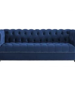 Modway SOFAS Heritage Performance Velvet Sofa Midnight Blue